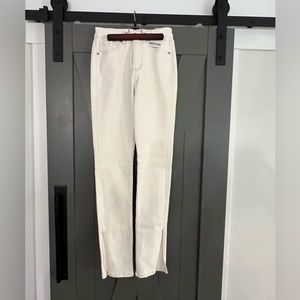 Mudpie cream color stretch jean. Super comfortable,  modern style